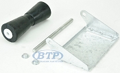 10 inch Black Rubber Keel Roller Assembly Kit with Roller Shaft and Bracket